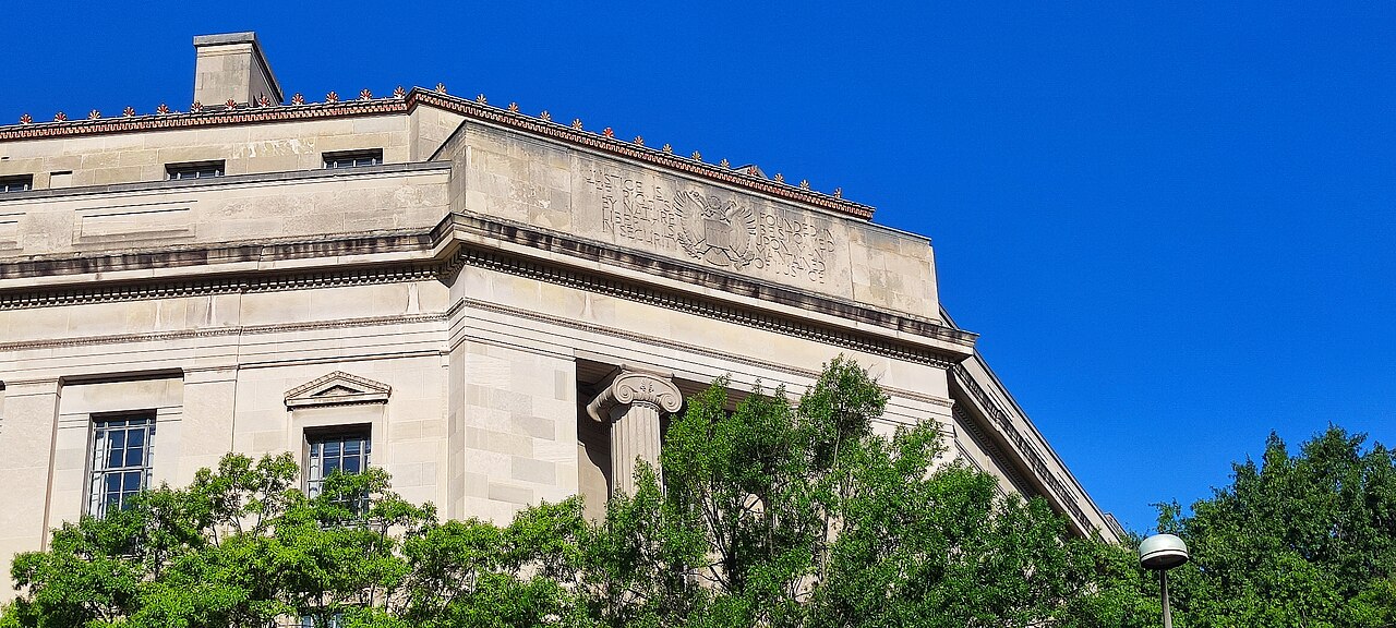 The Robert F. Kennedy Department of Justice Building in Washington, D.C.