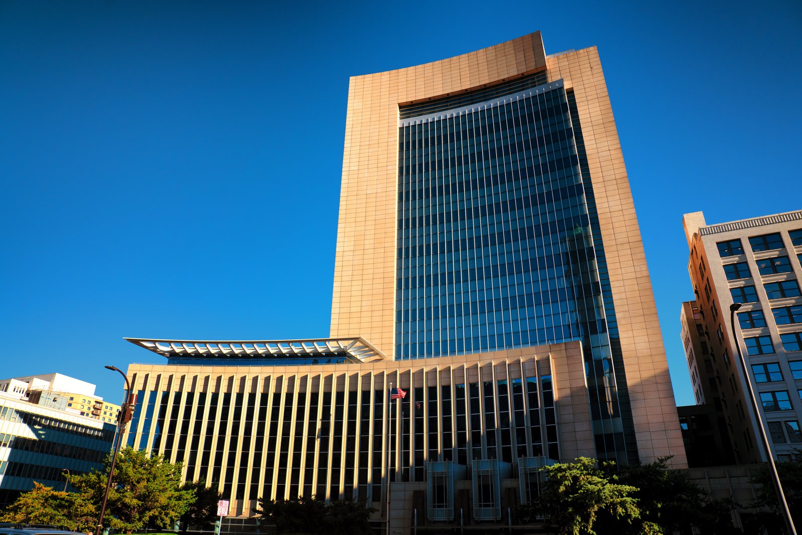 Minneapolis Federal Courthouse The U.S. District Courthouse for the District of Minnesota in downtown Minneapolis