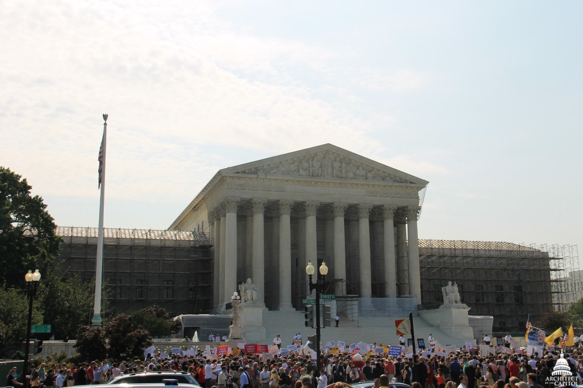 U.S. Supreme Court Building The west facade of the United States Supreme Court Building in Washington, D.C.
