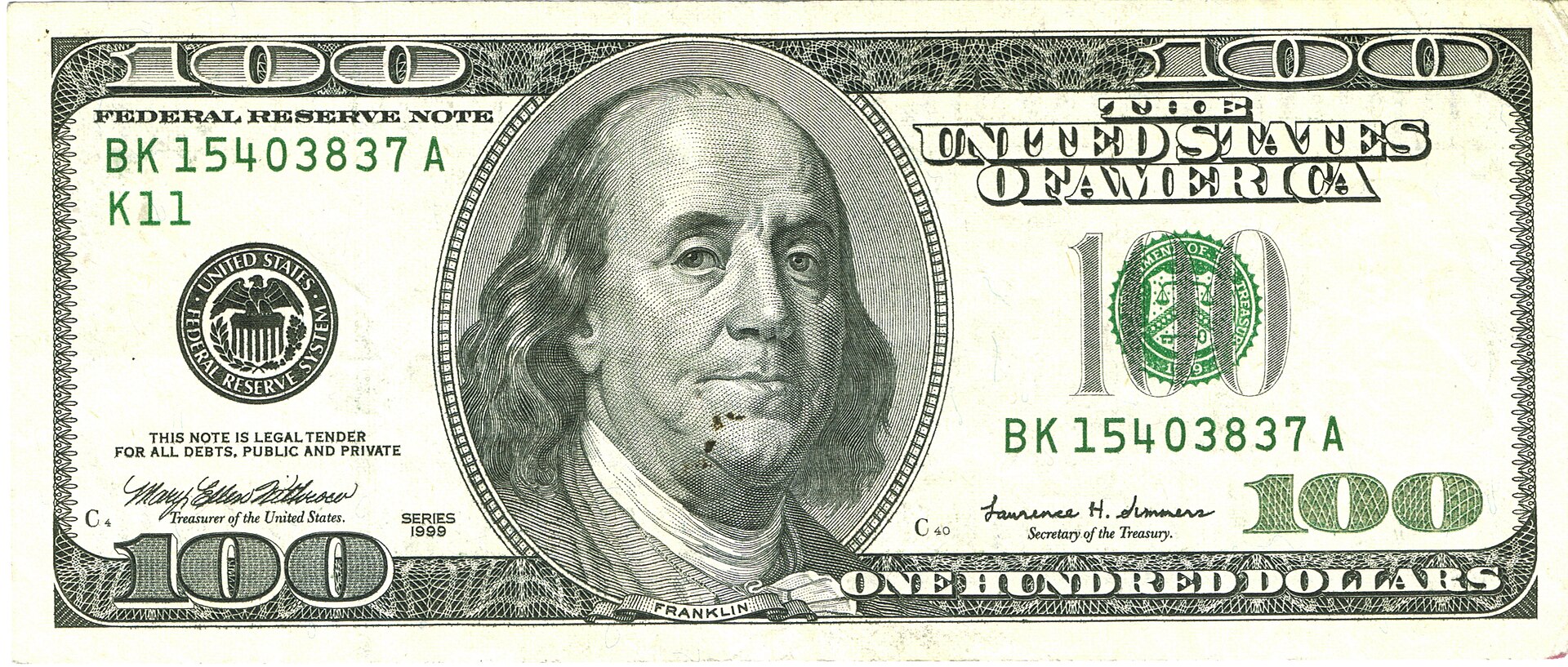 Medicare skin substitutes spending A U.S. one-hundred-dollar bill, illustrating Medicare spending on skin substitutes.