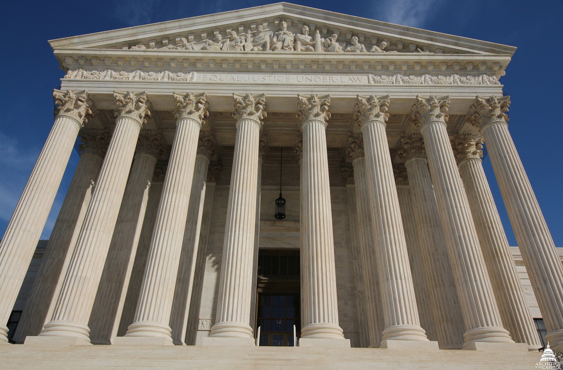 Supreme Court west facade West facade of the United States Supreme Court building in Washington