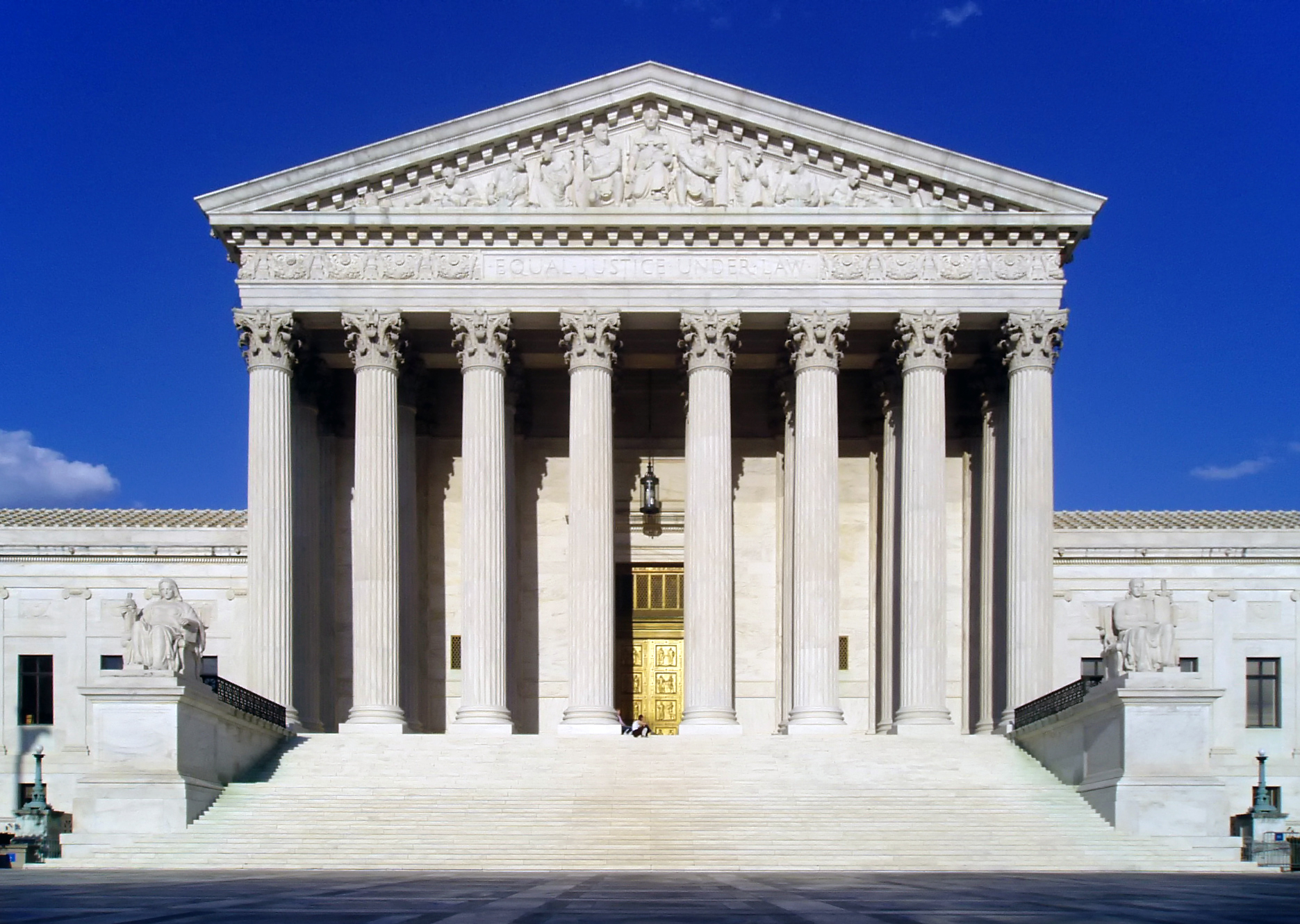 West facade of the U.S. Supreme Court building in Washington